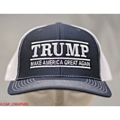 MAKE AMERICA GREAT AGAIN Donald Trump Hat Republican 2020  Navy White Mesh Cap  eb-49457050